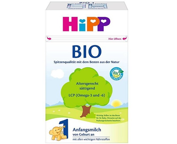 hipp喜宝有机婴儿奶粉1段600g4件