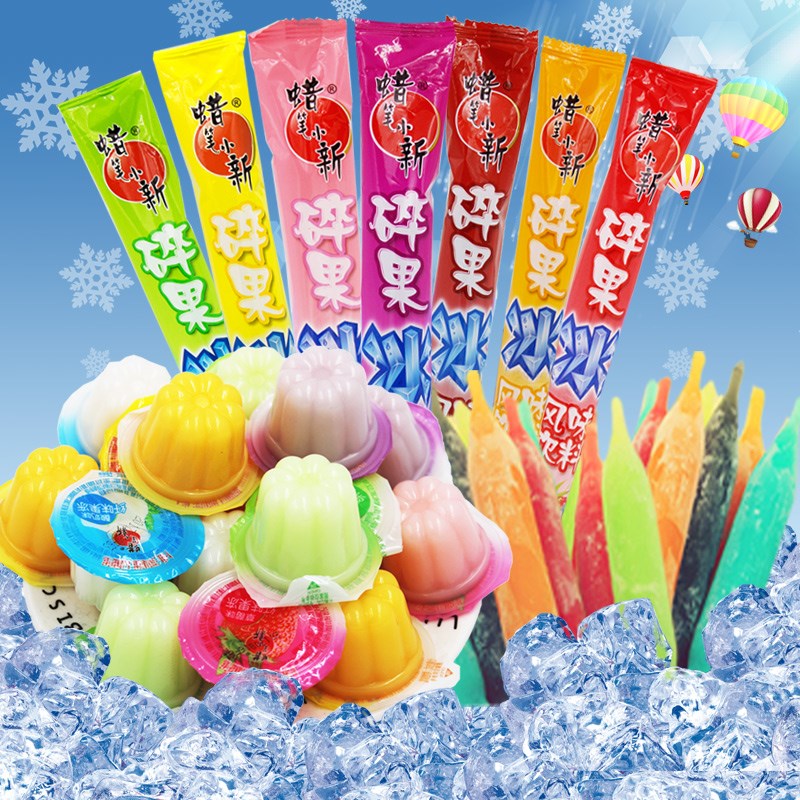 蜡笔小新果冻棒棒冰组合4斤装
